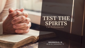 Carl Rothenbacher - Test the Spirits - Sept. 25, 2023