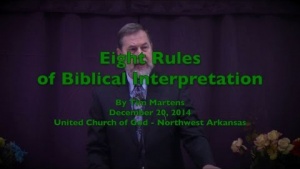 Eight Rules of Biblical Interpretation