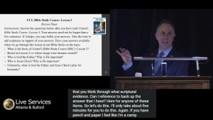 UCG Atlanta & Bufford Live Services (8/7/2021) - Philip Aust - Bible Study Course #3