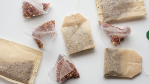 Variety of tea bags.