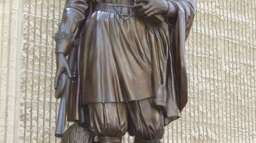 A statue of John Winthrop by Richard Saltonstall Greenough (1873).