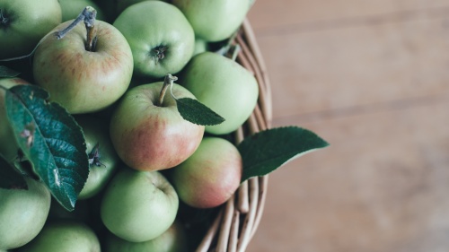 Basket of apples.