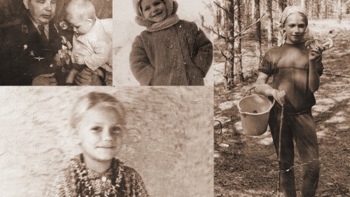 Photos of the author when she was young living in the USSR.