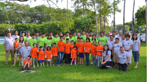 a group of campers and staff