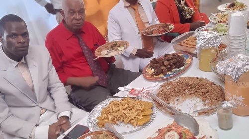 a group of brethren eating a meal