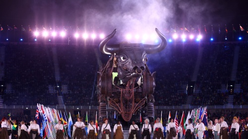 The imagery at the opening ceremony of the 2022 Commonwealth Games, including a giant beast, was largely drawn from the book of Revelation. 