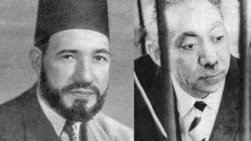Photos of founders of the Muslim Brotherhood