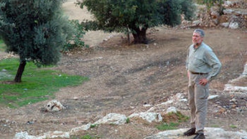 Scott Ashley standing in the Valley of Hinnom.