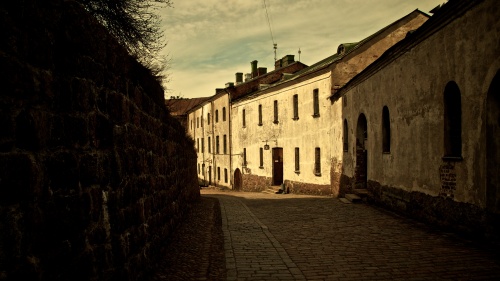 A old street in an old town.