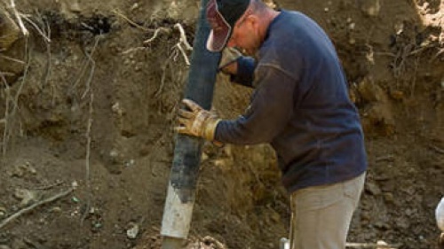 Pouring a foundation