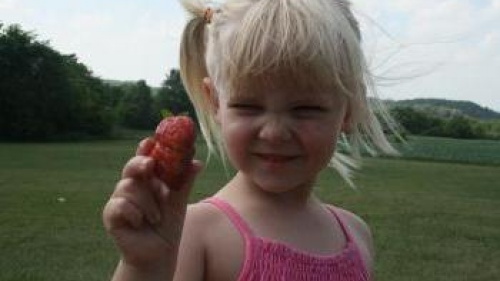 Our First Strawberry