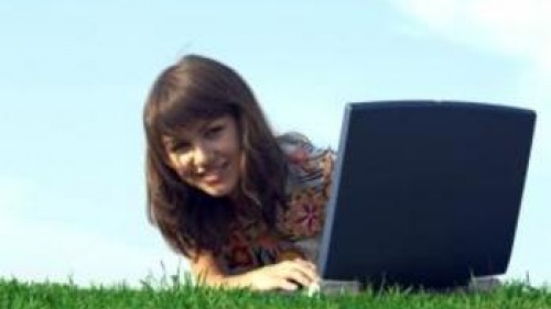 Girl at computer - Teenage Success Stories: Yours Could Start Today