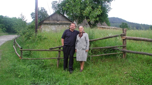 Victor Kubik with his aunt Vera Kubik