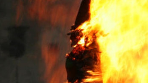 effigy burned