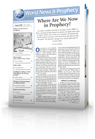 World News and Prophecy August 2004