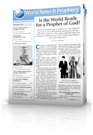 World News and Prophecy November 2002 