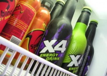 energy drink bottles