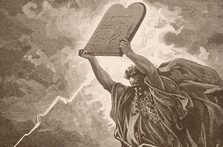 Image result for moses and the 10 commandments