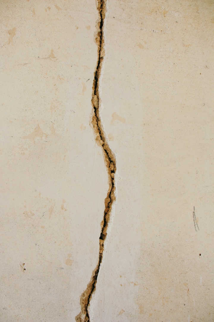 Cracked wall