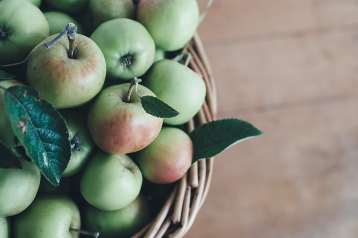 Basket of apples.