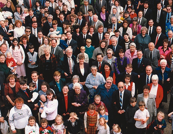 A group of church people.