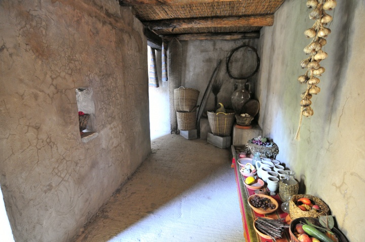 A reconstructed Israelite house.