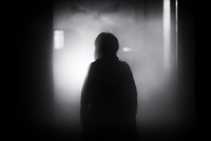 A silhouette of a person.