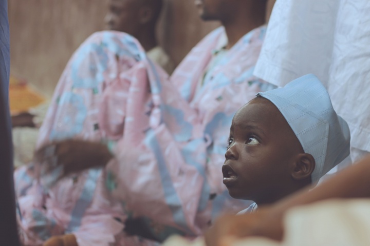 A photo of young child in Nigeria.