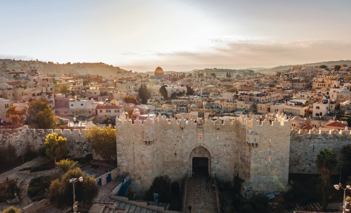 The Damascus Gate in Jerusalem.