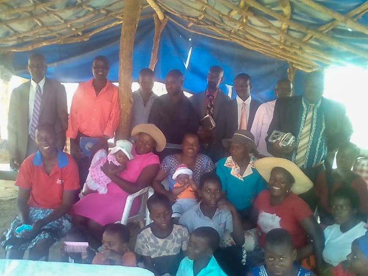 a group of people keeping the Feast of Tabernacles