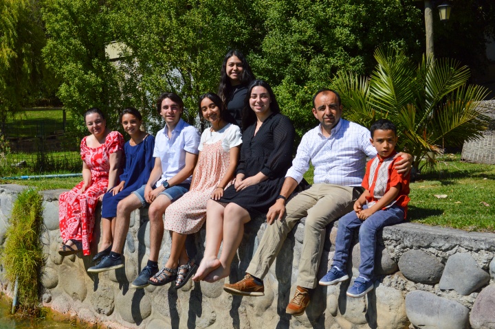 a group of people at summer camp in Chile