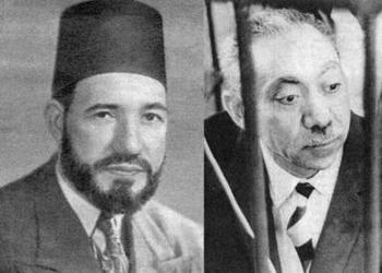 Photos of founders of the Muslim Brotherhood