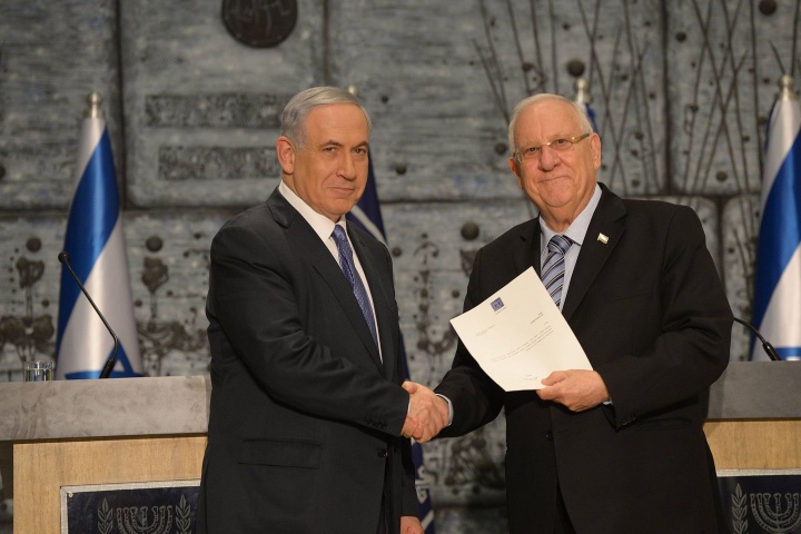 Israeli President Reuven Rivlin and Israeli Prime Minister Benjamin Netanyahu