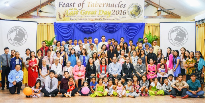 Group photo of Feast goers in Albuera, Leyte, Philipines