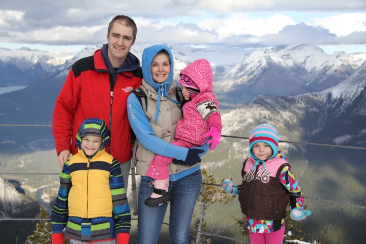 Family at the Feast of Tabernacles in Canmore, Alberta. 