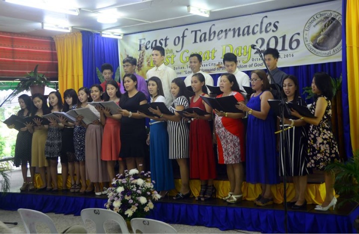 Choir at the Feast in Davao, Philippines.