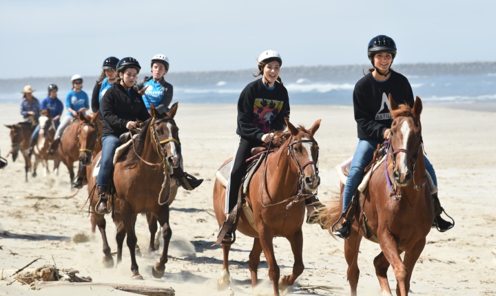 Campers riding at Northwest Camp. 