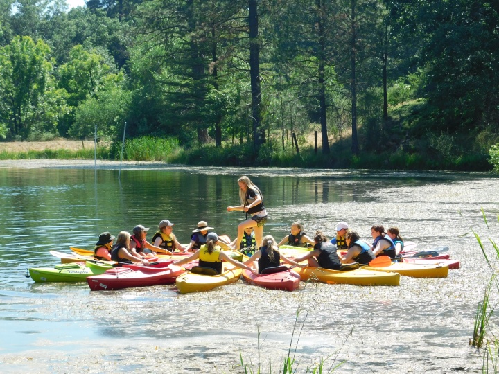 Campers at camp Hye Sierra. 