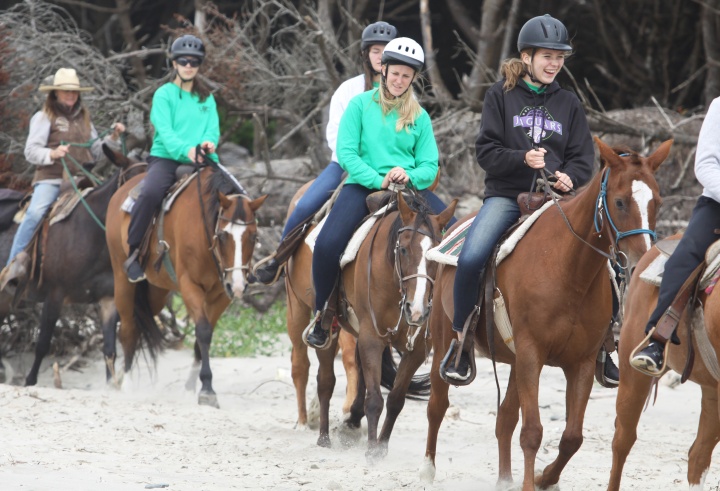 Horseback riding at Northwest Camp. 