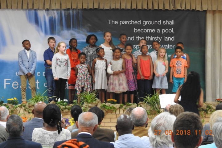 Children's choir in Margate, South Africa.
