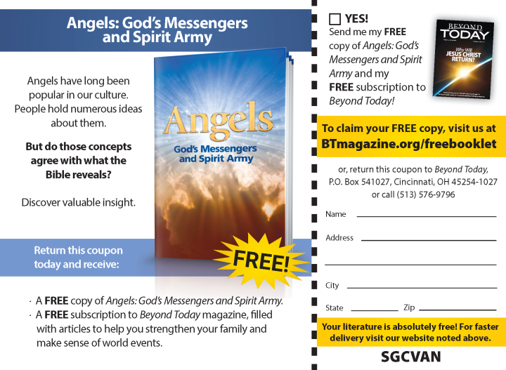 This is a graphic of the Angels booklet advertisement.
