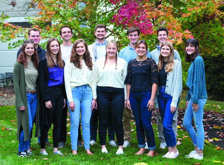 Group photo of the students selected for positions on ABC student council.