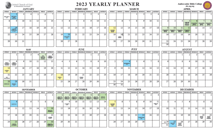 a 2023 calendar