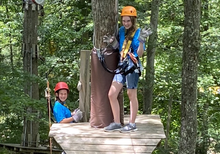 Campers spent the week together doing outdoor activities such as ziplining, white water rafting and hiking.