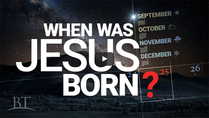 This is the title graphic for the TV program, "When Was Jesus Born?"