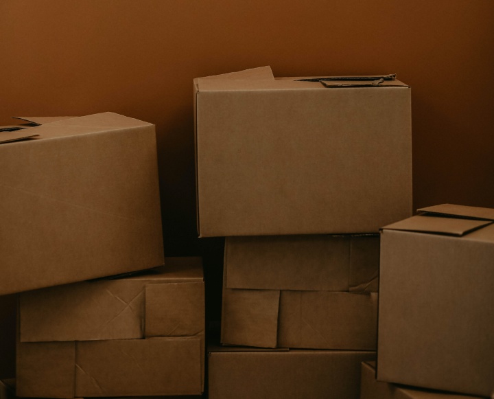 A pile of boxes