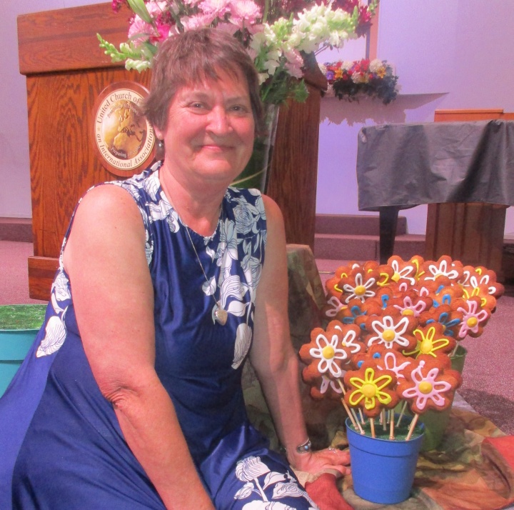 Karen Lewis of the Garden Grove, California, congregation.