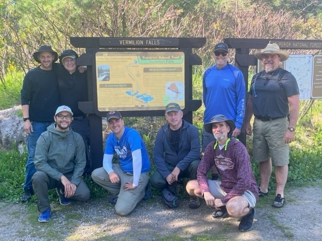 United Church of God pastors during canoe trip.