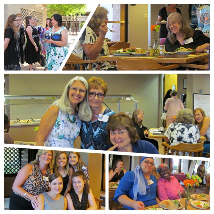 A collage of photos featuring women who attended the Phoenix Women’s Enrichment Weekend. 