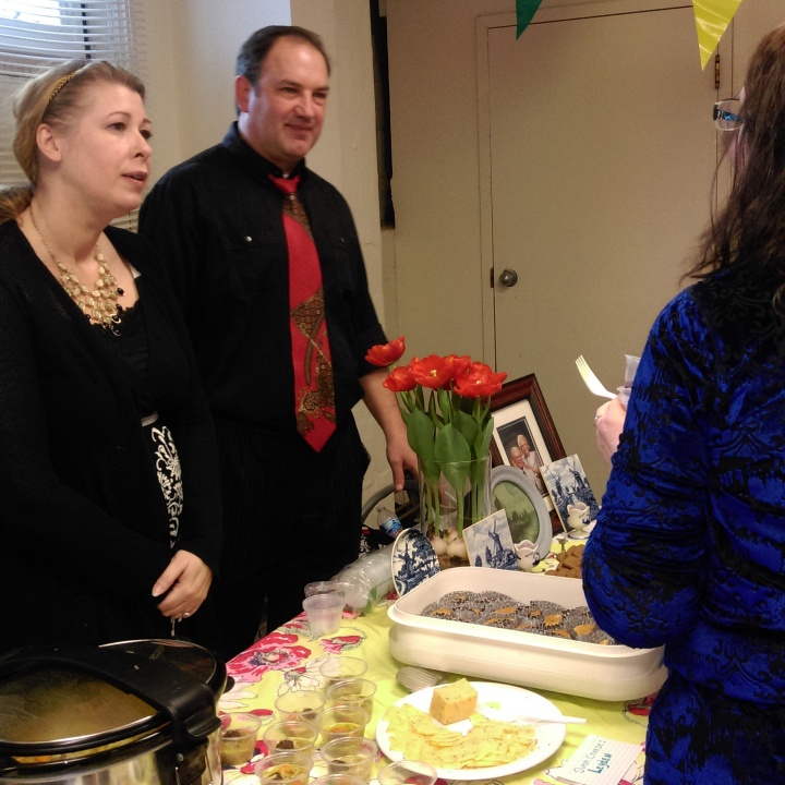 Daniel and Dawn Evans created food hailing from the Netherlands for the international night in Portsmouth, Ohio.